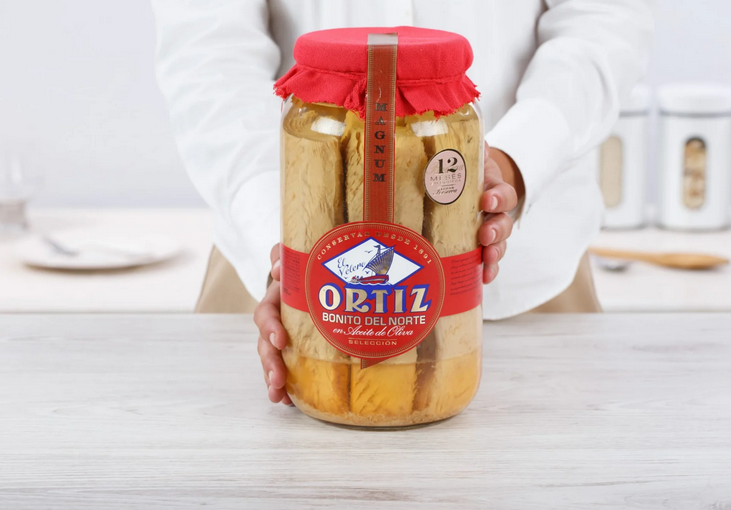 Ortiz Bonito Loins In Olive Oil Magnum - tuńczyk biały w oliwie z oliwek 3100 g