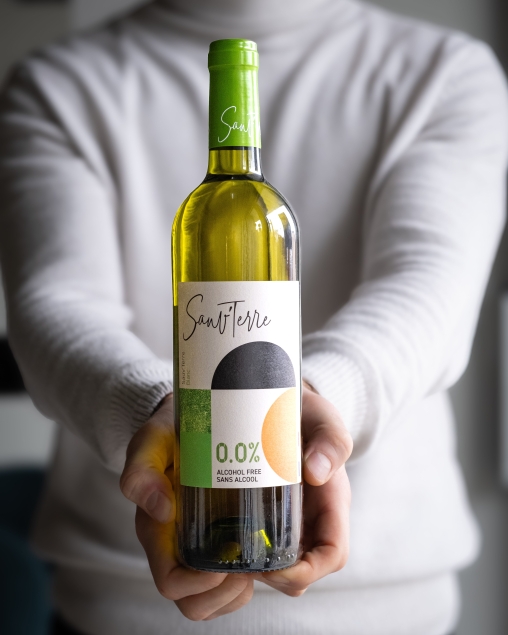 Sauv’Terre Blanc White (sauvignon blanc) 0.0% - francuskie białe wino bezalkoholowe