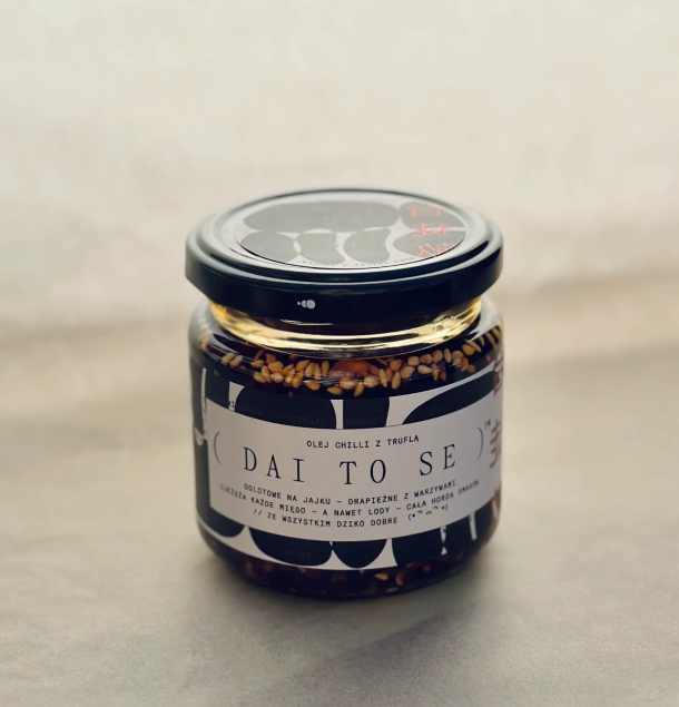 Dai To Se azjatycki olej chilli z czarną truflą 160 g