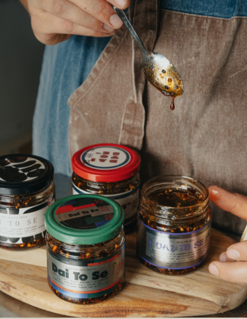 Dai To Se Salsa Con Miso - azjatycki olej chilli z pastą miso (łagodny) 160 g