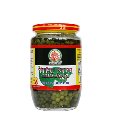 Tieu Non Chua Ngot - zielony pieprz w słodko-kwaśnej zalewie 390 g