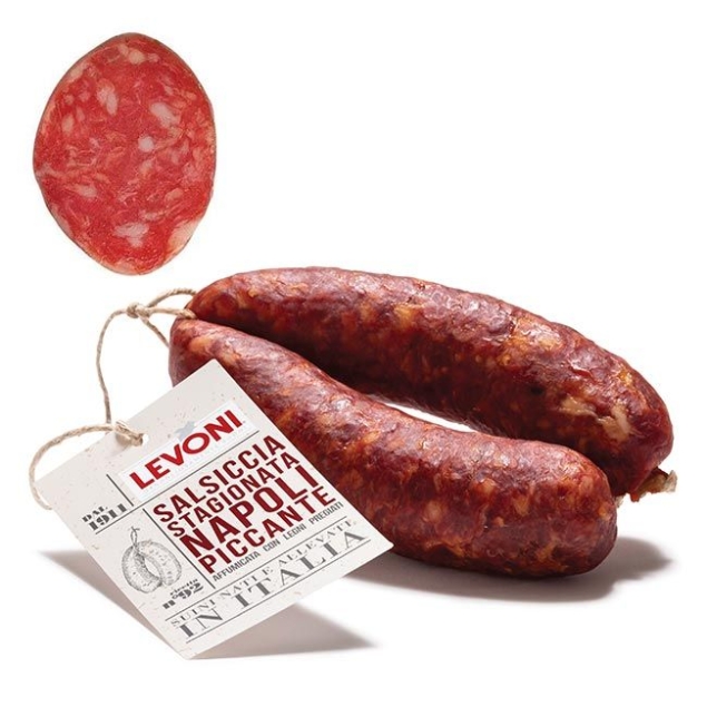 Levoni Salsiccia Napoli Piccante - włoska salami pikantna z przyprawami | od 100 g