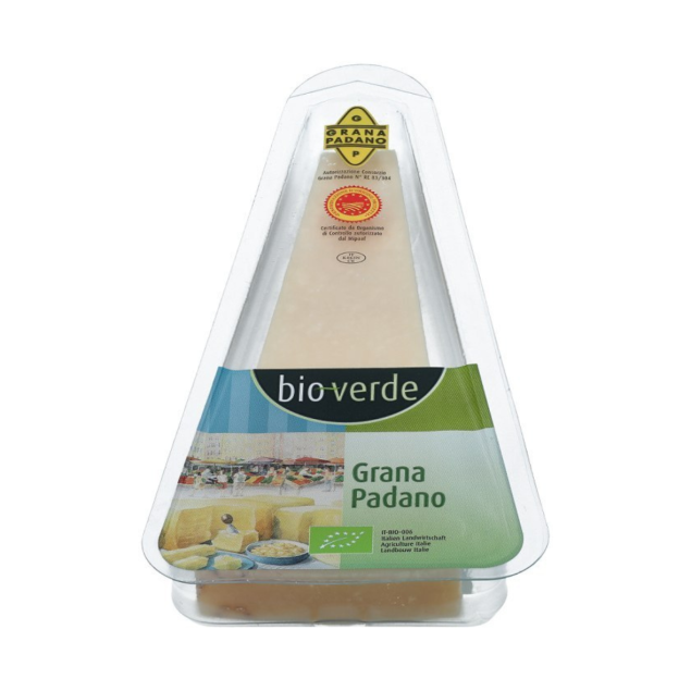 Bio Verde Grana Padano BIO DOP – ser krowi, twardy z Włoch 125 g