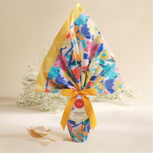 Venchi White Chocolate Teresa Rego Collection Egg - jajko biała czekolada z naturalną wanilią 220 g