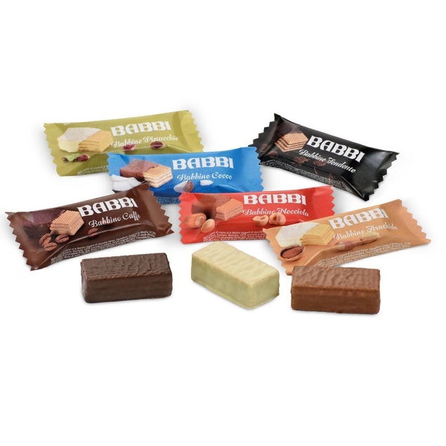 Babbi Babbini Dolcipensieri Assortiti - wafelki w różnych smakach, w opakowaniu 132 g