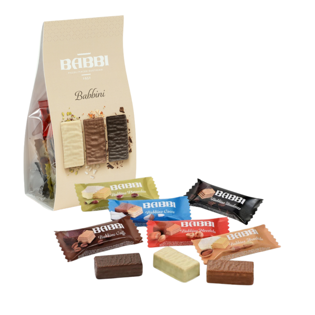 Babbi Babbini Dolcipensieri Assortiti - wafelki w różnych smakach, w opakowaniu 132 g