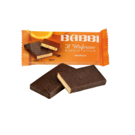 Babbi Il Waferone Espositore Arancia - wafel w czekoladzie z kremem pomarańczowym 30 g