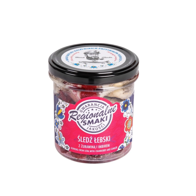 Zakręcona Ryba Herring from Łeba with Cranberry and Ginger - Śledź Łebski z żurawiną i imbirem 330 g
