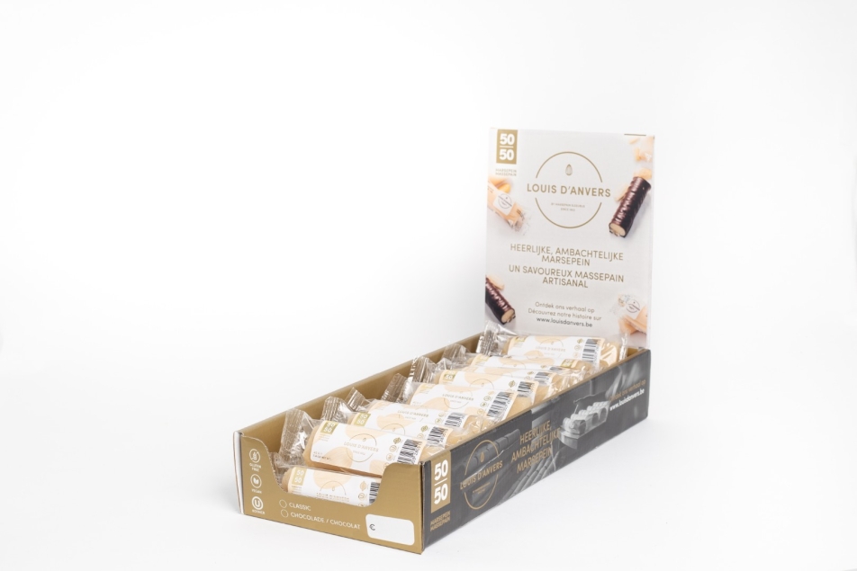 Massepain Sleeubus Louis d'Anvers Marzipan 50/50 - klasyczny belgijski marcepan premium 50 g