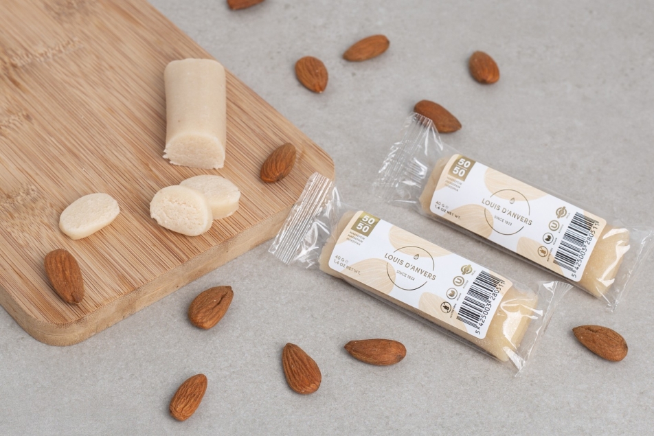 Massepain Sleeubus Louis d'Anvers Marzipan 50/50 - klasyczny belgijski marcepan premium 50 g