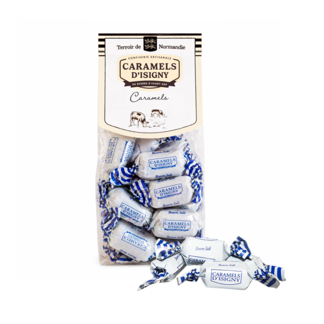 Isigny Ste Mère Bag salted butter soft caramels - karmelki z Normandii z masłem i solą 175 g
