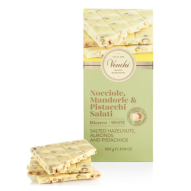 Venchi Bianco Salted hazelnuts Maxi Bar - duża biała czekolada z orzechami, słona 600 g