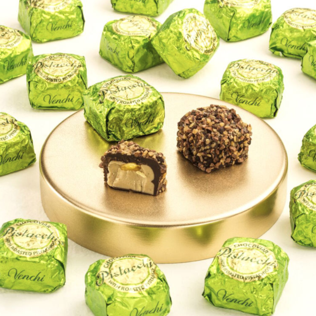 Venchi Chocoviar Pistachio - pralina z pistacjowo-orzechowym nadzieniem 19 g (1 sztuka)