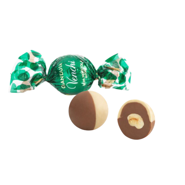 Venchi Milk Gianduja&Hazelnut Pearl - kulka z orzechem laskowym z Piemontu 12 g (1 sztuka)