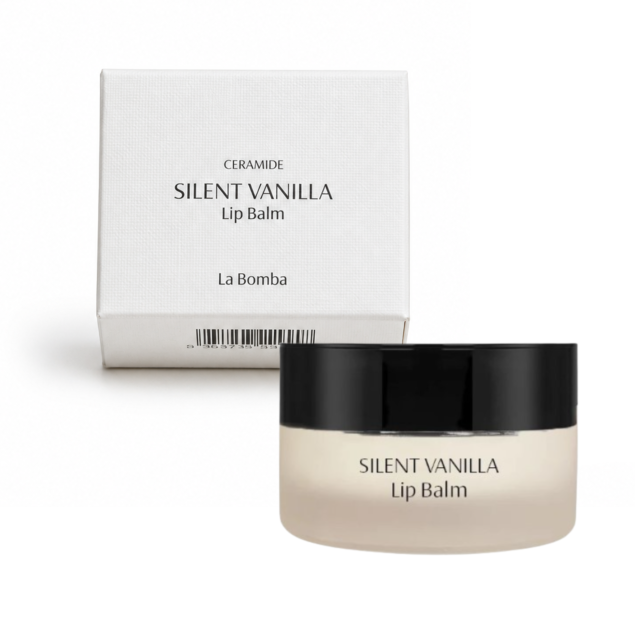 La Bomba Silent Vanilla Lip Balm - odżywczy balsam do ust, ceramidy, olej waniliowy 15 g