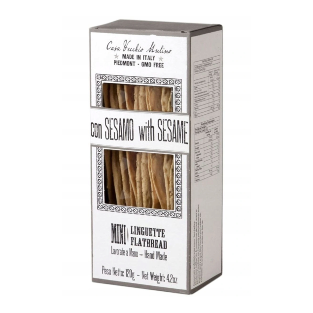 Casa Vecchio Mulino 1964 Mini Flatbreads mini podpłomyki z sezamem 120 g