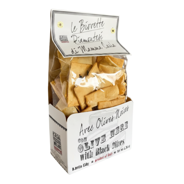 Casa Vecchio Mulino 1964 Biovette Mamma Carla paluszki chlebowe z czarnymi oliwkami 150 g