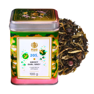 Piag Tea Smoky Earl Grey N°205 - herbata czarna i biała, aromaty cytrusowe BIO, w puszce 100 g