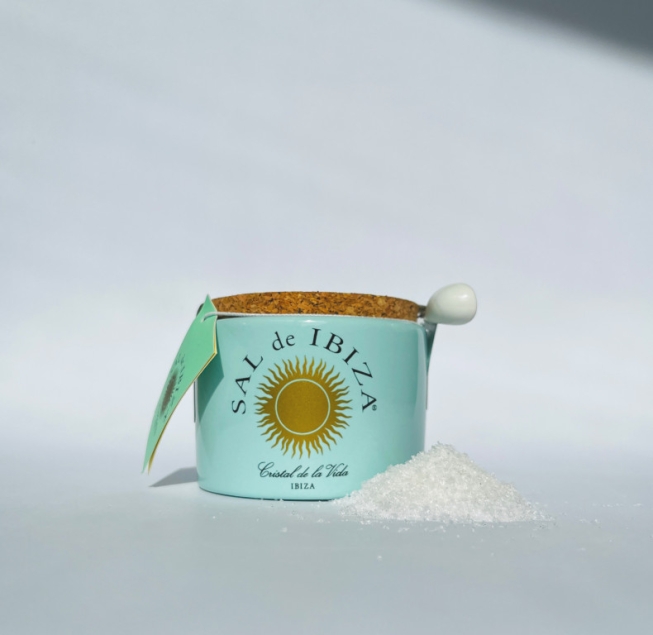 Sal de Ibiza Fleur de Sel - 100% naturalna sól morska w ceramicznym słoiczku 150 g