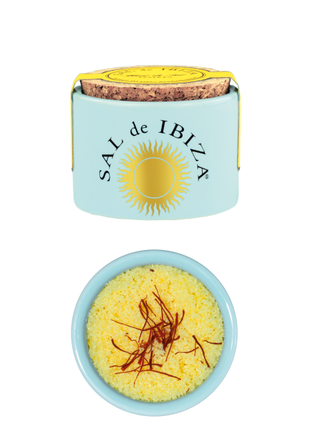 Sal de Ibiza Fleur de Sel Azafran - sól morska z szafranem mini słoiczek 28,35 g