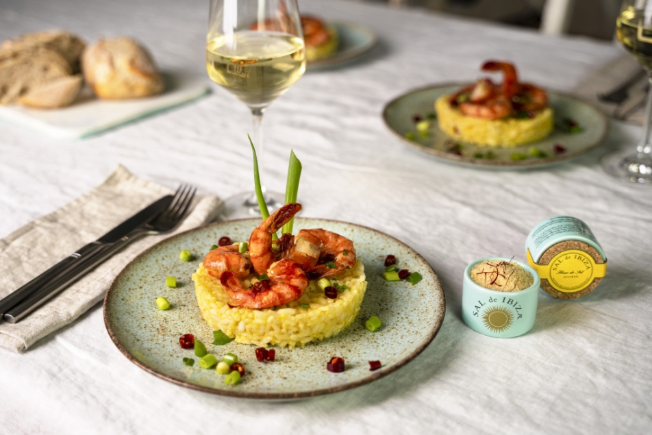 Sal de Ibiza Fleur de Sel Azafran - sól morska z szafranem mini słoiczek 28,35 g