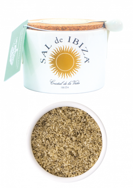 Sal de Ibiza Fleur de Sel Isla Blanca - sól morska w ceramicznym słoiczku 140 g