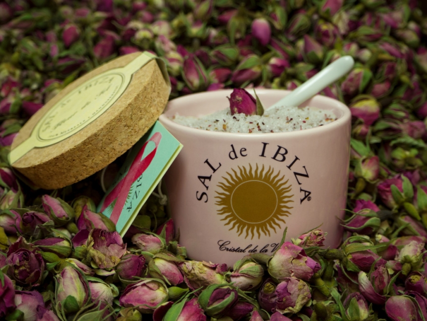 Sal de Ibiza Fleur de Sel La Vie en Rose - sól morska w ceramicznym słoiczku 140 g