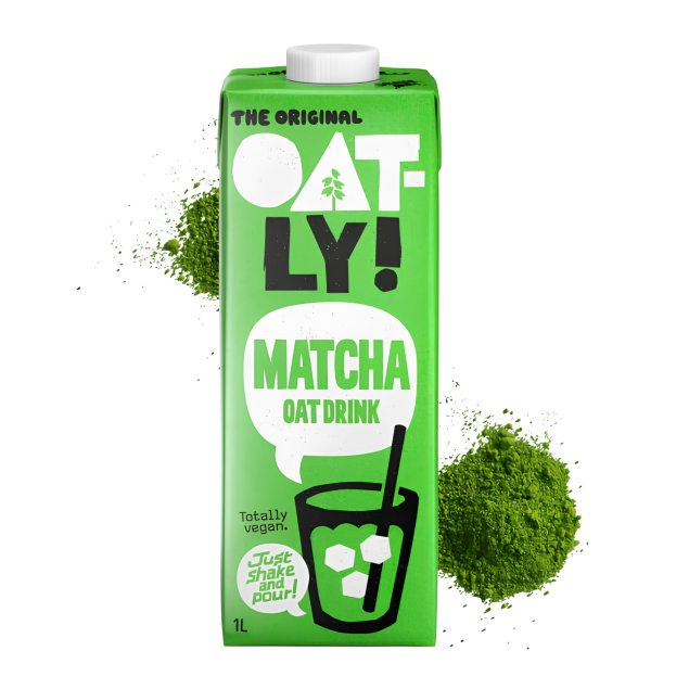 Oatly Matcha Oat Drink - roślinny napój owsiany z zieloną herbatą matcha 1 L