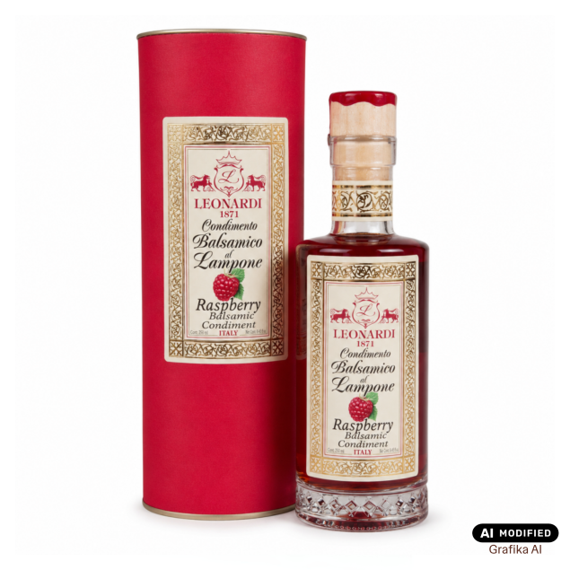 Leonardi Raspberry Balsamic Condiment - ocet balsamiczny malinowy w tubie 250 ml