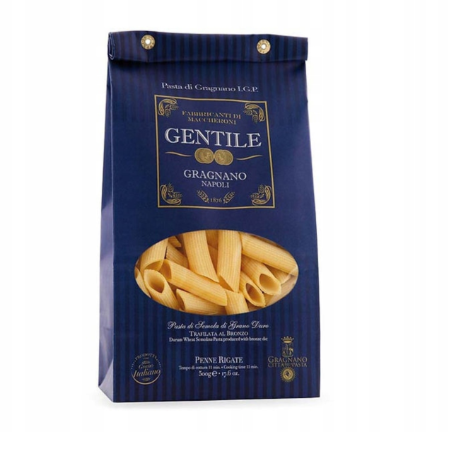 Pastificio Gentile Penne Rigate - makaron Pasta di Gragnano IGP 500 g