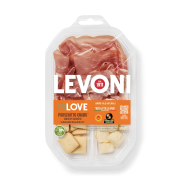 Levoni inLove – włoska przekąska z Prosciutto Crudo, krakersami Croccantella i serem Parmigiano Reggiano DOP 60 g