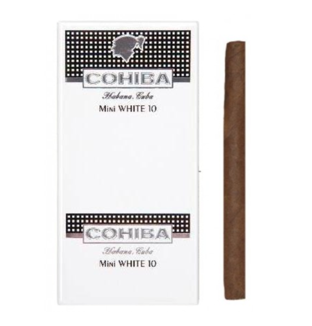 Cohiba White Mini – dominikańskie cygaretki premium (paczka 10 sztuk)