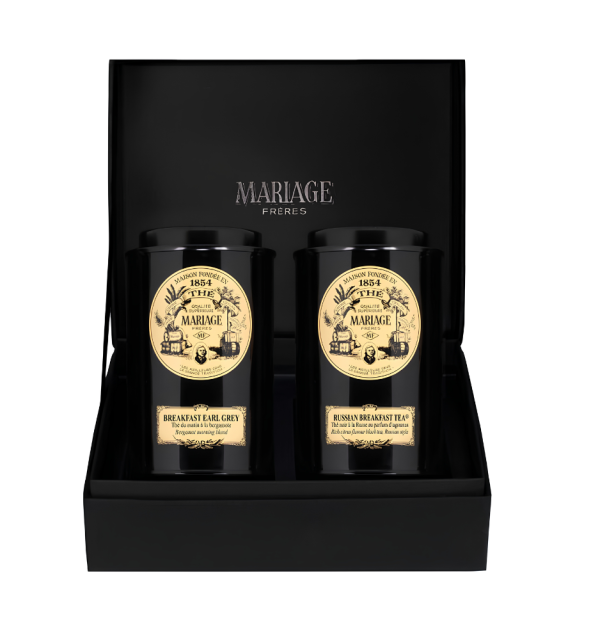 Mariage Freres Coffret 2 Thés Beautiful Breakfast – zestaw 2 czarnych herbat śniadaniowych o aromacie cytrusów i bergamotki 200 g