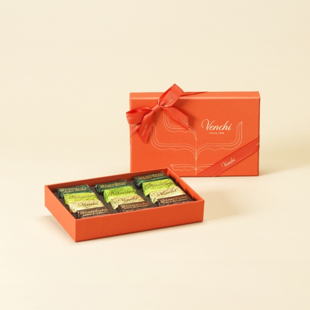 Venchi Gianduiotti Gift Box Core Collection - zestaw włoskich pralin gianduiotti 110 g