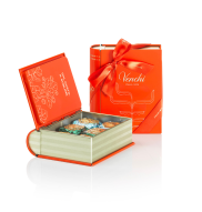 Venchi Mini Book Core Collection - włoskie czekoladki w mini metalowej książce 117 g