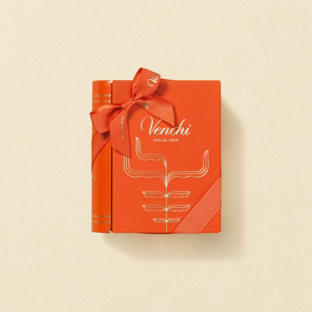 Venchi Mini Book Core Collection - włoskie czekoladki w mini metalowej książce 117 g