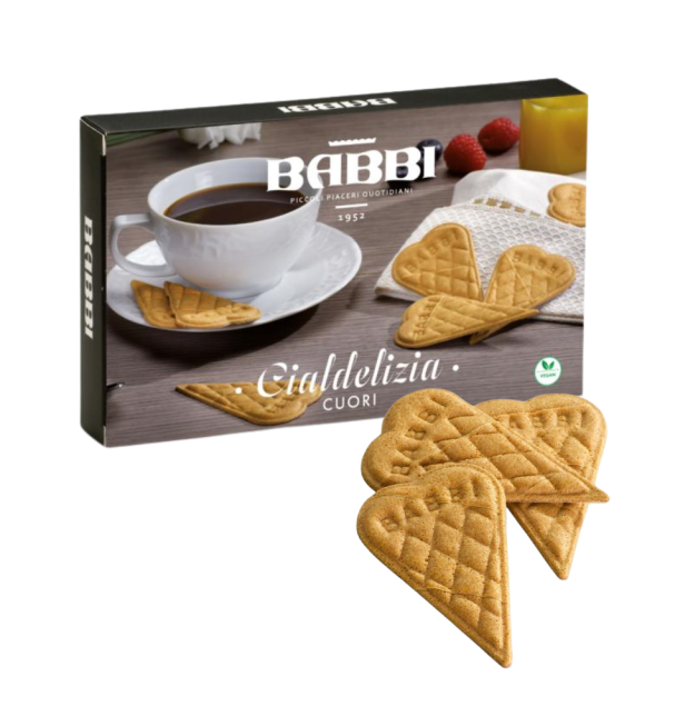 Babbi Cuori Piccoli Piaceri - włoskie wafle w kształcie serca (12 sztuk)