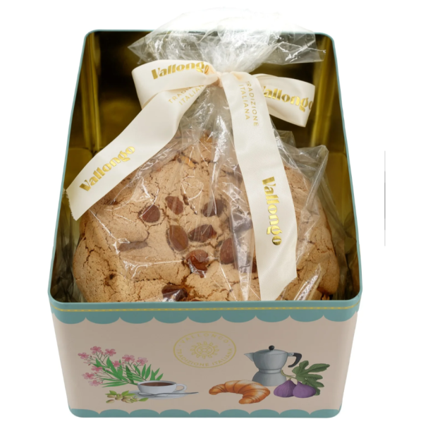 Vallongo Panettone – włoskie ciasto klasyczne z glazurą w puszce 1 kg