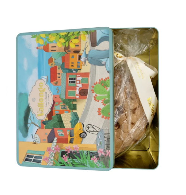 Vallongo Panettone – włoskie ciasto klasyczne z glazurą w puszce 1 kg