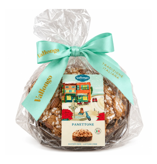Vallongo Panettone – klasyczne ciasto z glazurą w prezentowym opakowaniu 500 g