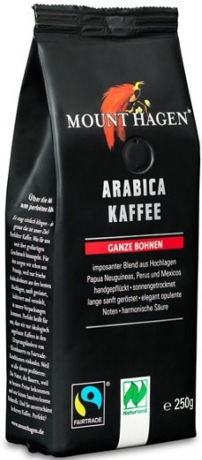 Mount Hagen Kawa Ziarnista Arabica 100% Fair Trade Bio 250 G