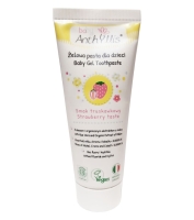 Baby Anthyllis Pasta Do Zębów Dla Dzieci Bez Fluoru Od Pierwszego Ząbka Truskawkowa 75 Ml
