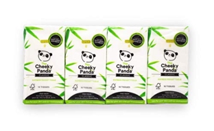 Chusteczki Bambusowe Trzywarstwowe Kieszonkowe 8 X 10 Szt - Cheeky Panda