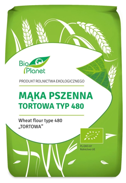 Bio Planet Mąka Pszenna Tortowa Typ 480 Bio 1 Kg