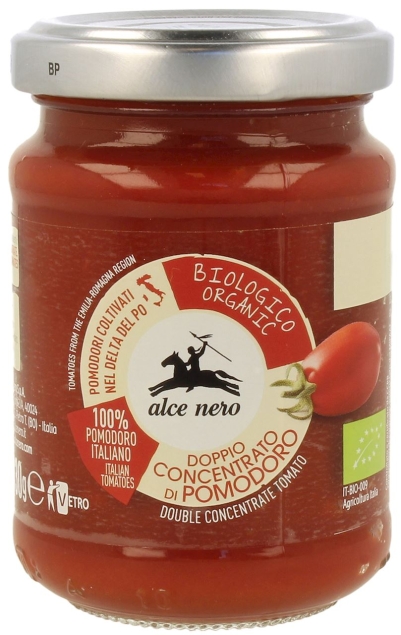 ALCE NERO Koncentrat Pomidorowy 28% Bio 130g