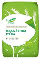 Mąka Żytnia Typ 960 Bio 1 Kg