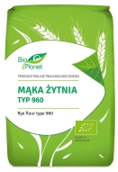 Bio Planet Mąka Żytnia Typ 960 Bio 1 Kg