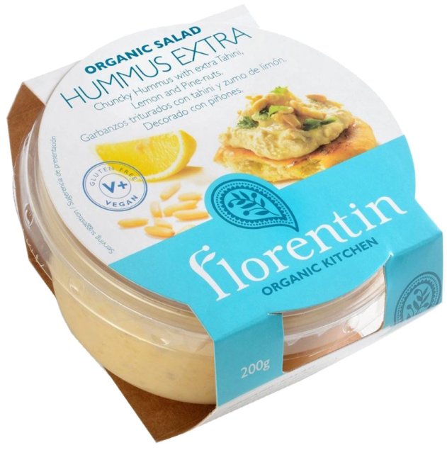 Florentin Hummus Ekstra z Orzeszkami Piniowymi Bezglutenowy Bio 200g