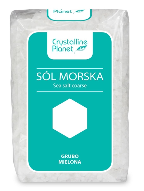 CRYSTALLINE PLANET Sól Morska Grubo Mielona 600 G