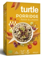 Turtle Owsianka Z Rodzynkami I Siemieniem Lnianym Bezglutenowa Bio 400 G - Turtle